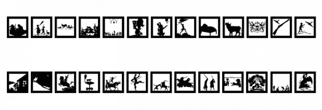 MoreSilhousFrame خط أحرف صغيرة