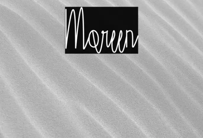 Moreen Font examples