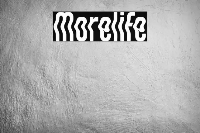 Morelife Font examples