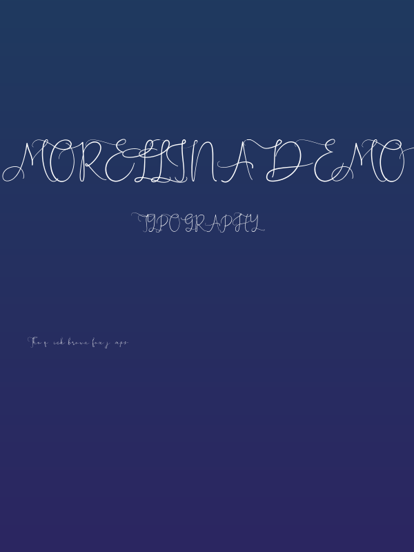 Morellina DEMO Regular Poster
