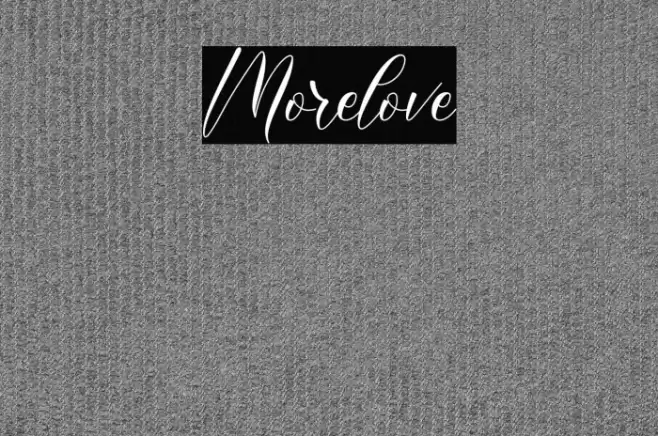 Morelove Font examples