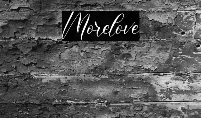Morelove Font examples
