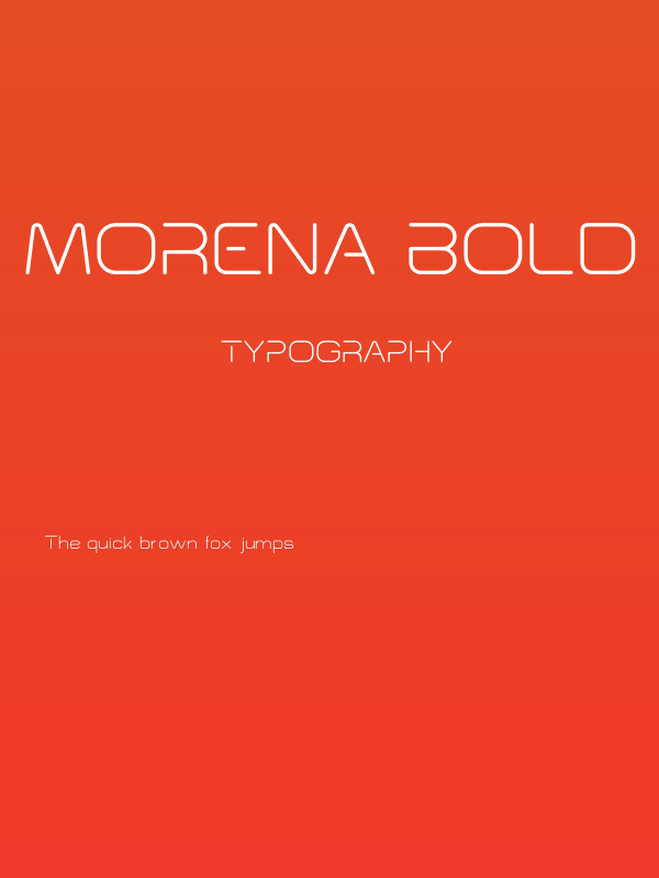 Morena Bold Poster