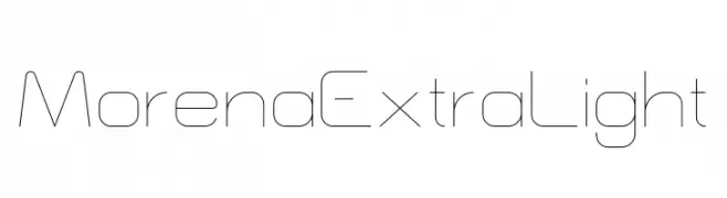 Morena ExtraLight  Frei Schriftart Herunterladen
