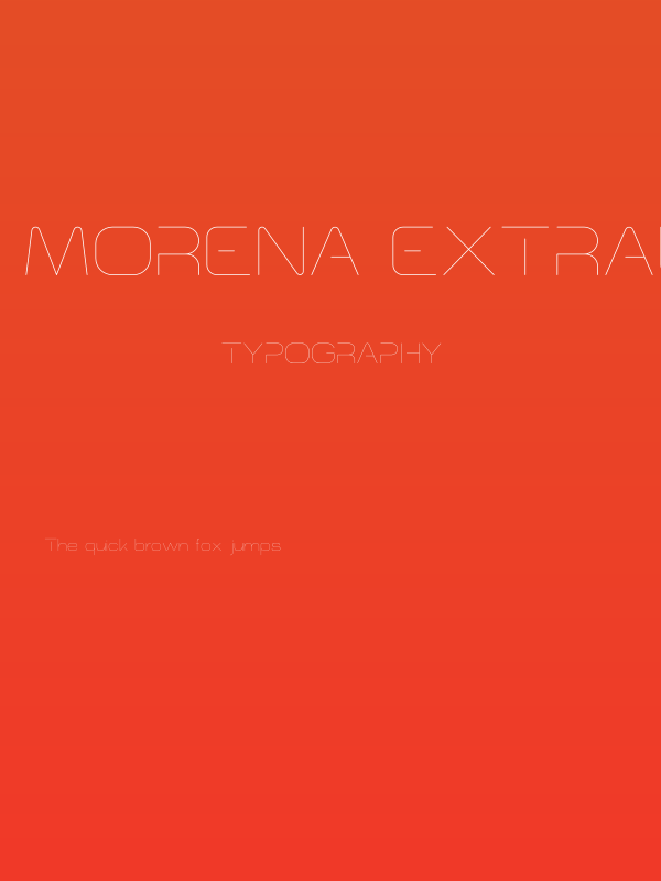 Morena ExtraLight Poster