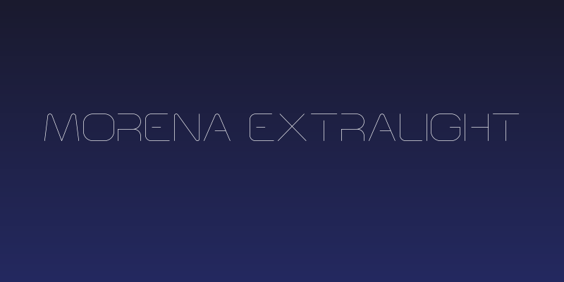 Morena ExtraLight Social Header