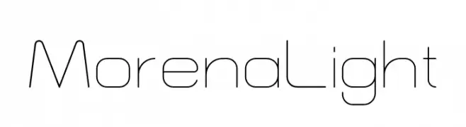 Morena Light  Frei Schriftart Herunterladen