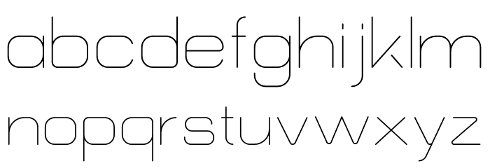Morena Light Font LOWERCASE