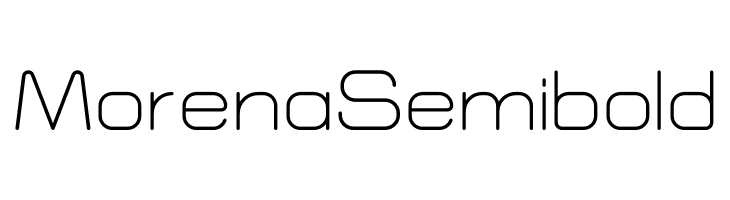 Morena Semibold  les polices de caractères gratuit tlcharger