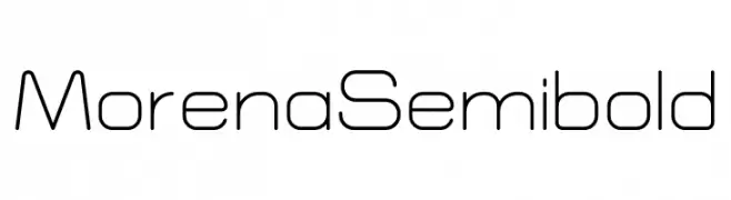Morena Semibold  Frei Schriftart Herunterladen