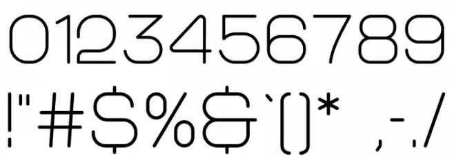 Morena Semibold Font OTHER CHARS