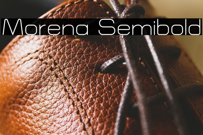 Morena Semibold Example 3