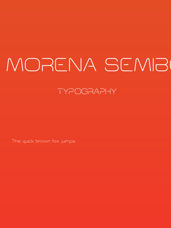 Morena Semibold Poster
