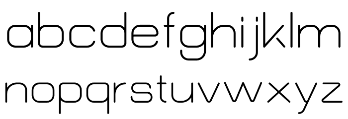 Morena Semibold Font LOWERCASE
