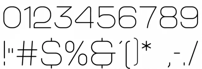 Morena Font OTHER CHARS