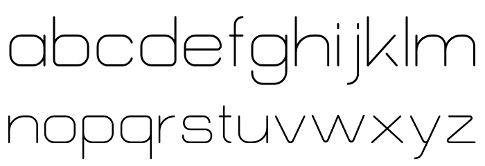 Morena Font LOWERCASE