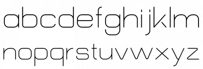Morena Font LOWERCASE