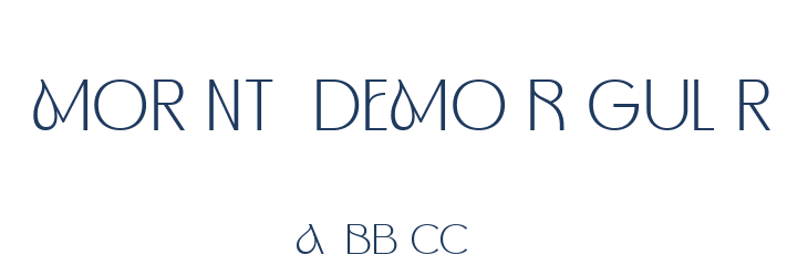 Morenta DEMO Regular Font Preview