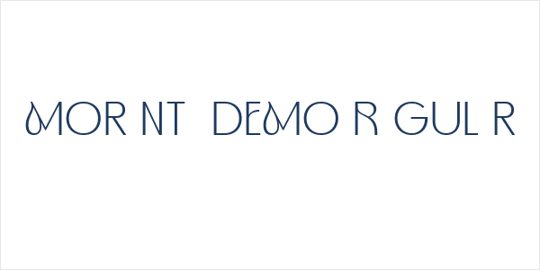 Morenta DEMO Regular Logo
