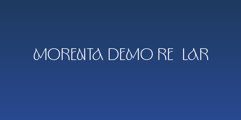 Morenta DEMO Regular Social Header