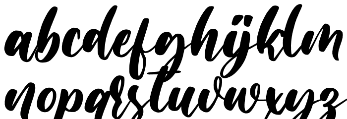 Moresta Font LOWERCASE