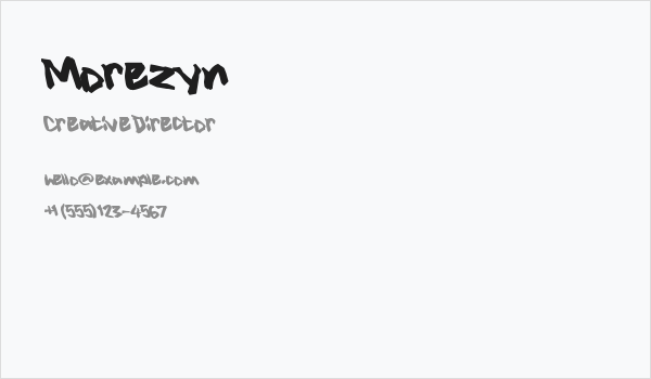 Morezyn Business Card
