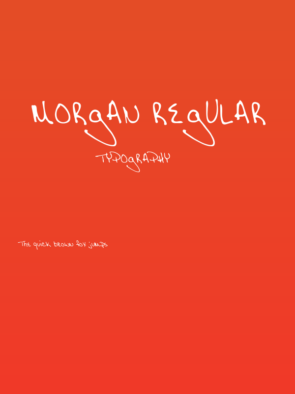 Morgan Regular Poster