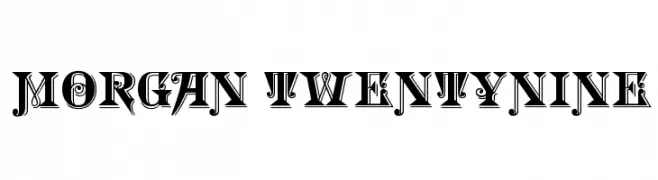 Morgan TwentyNine  font caratteri gratis