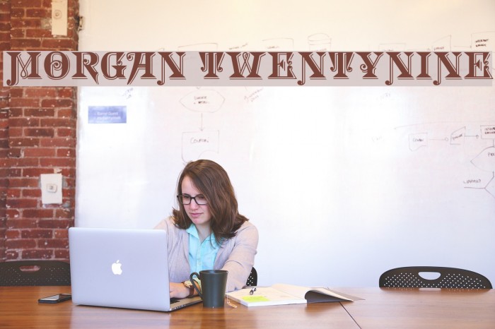Morgan TwentyNine Font examples