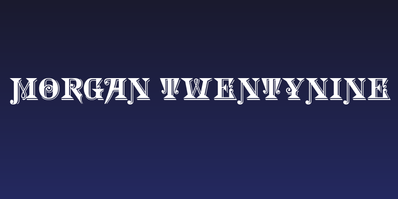 Morgan TwentyNine Social Header