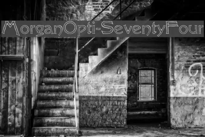 MorganOpti-SeventyFour Font examples