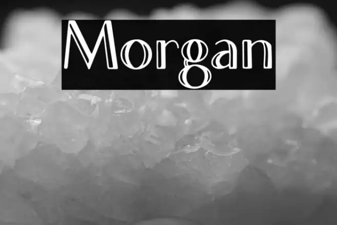 Morgan Font examples