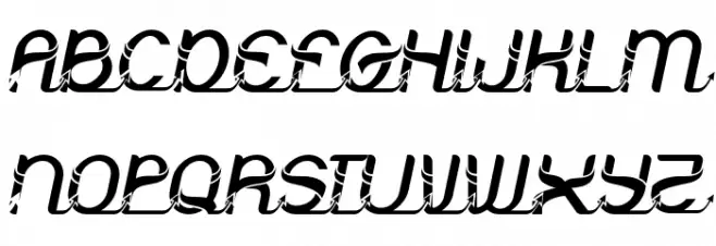 Morgana Italic फ़ॉन्ट अपरकेस