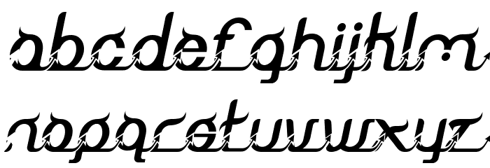 Morgana Italic Font LOWERCASE