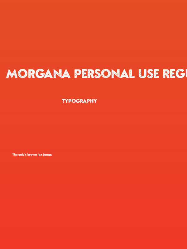 Morgana Personal Use Regular Poster