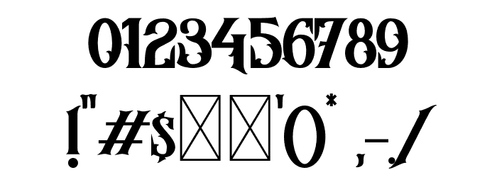 Morgana Regular Font Alte caractere
