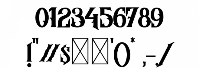 Morgana Regular Font OTHER CHARS