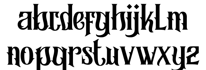 Morgana Regular Font Litere mici