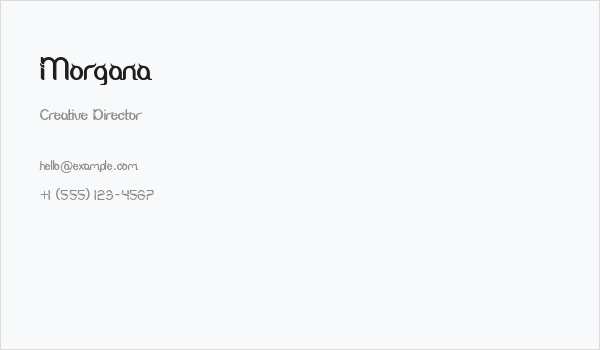 Morgana Business Card