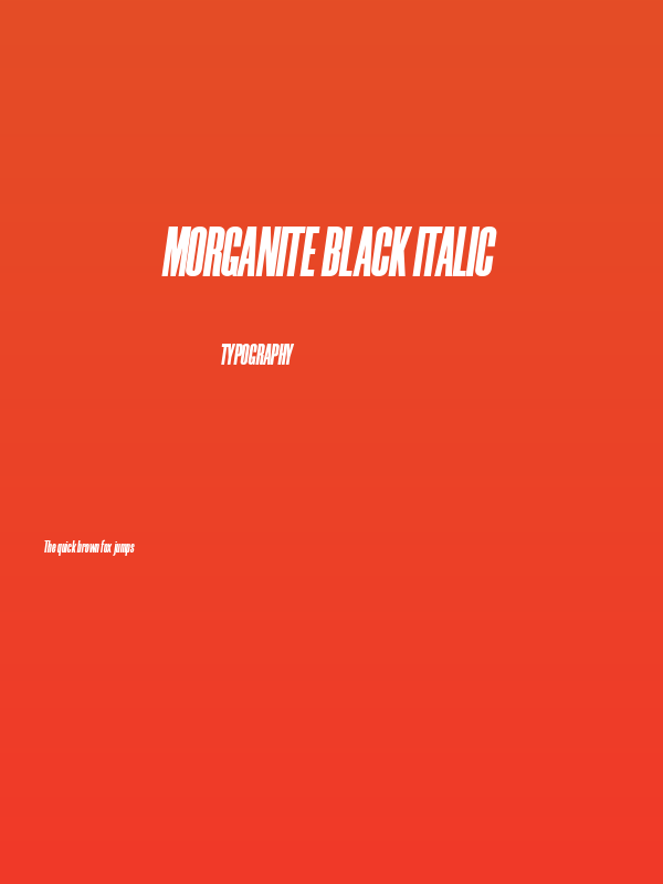 Morganite Black Italic Poster