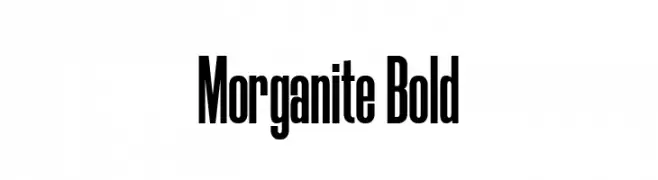 Morganite Bold Font