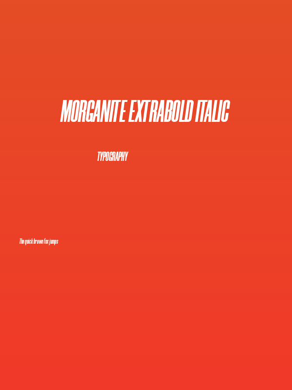 Morganite ExtraBold Italic Poster