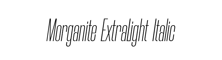 Morganite ExtraLight Italic  Frei Schriftart Herunterladen