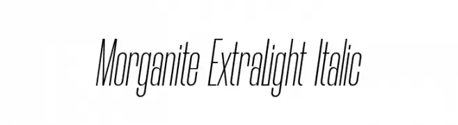 Morganite ExtraLight Italic  Frei Schriftart Herunterladen