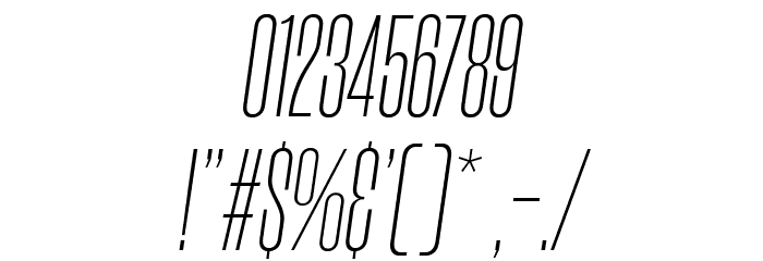 Morganite ExtraLight Italic Font OTHER CHARS
