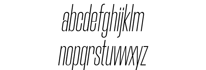 Morganite ExtraLight Italic Font LOWERCASE