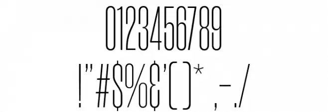 Morganite ExtraLight Font OTHER CHARS