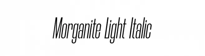 Morganite Light Italic  Frei Schriftart Herunterladen