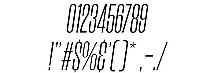 Morganite Light Italic Font OTHER CHARS