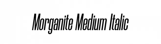 Morganite Medium Italic  Frei Schriftart Herunterladen